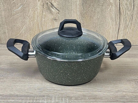 Ravelli Maxima Extra 20 cm Granit Tencere Koyu Yeşil