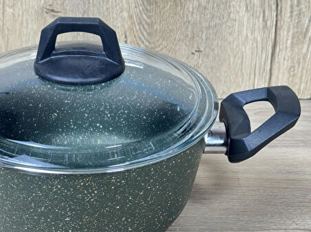 Ravelli Maxima Extra 20 cm Granit Tencere Koyu Yeşil