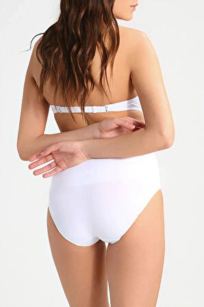 Yüksek Bel Seamless Dikişsiz Slip Külot 3002 Ten