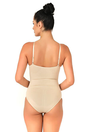 Seamless Dikişsiz Slip Çıtçıtlı Body Korse 2072 Ten
