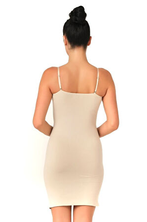 Seamless Dikişsiz Askılı Kombinezon Korse 5050 Siyah