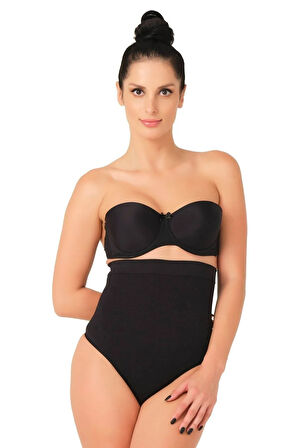 Seamless Yüksek Bel Karın Destekli String Külot Korse 2054 Ten