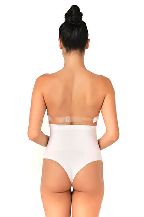 Seamless Yüksek Bel Karın Destekli String Külot Korse 2054 Ten