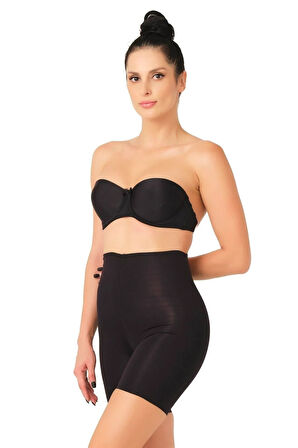 Seamless Lazer Kesim Dikişsiz Boxer Korse 2707 Siyah