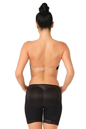 Kadın Ten Paçası Dantelli Pop Up Korse