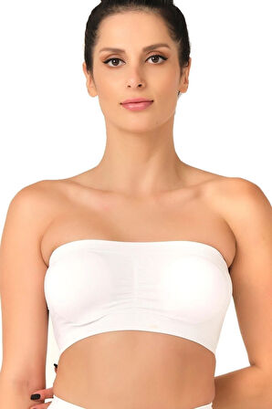 Seamless Straplez Pedli Sporcu Bustiyer 4022 Siyah