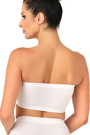 Seamless Straplez Pedli Sporcu Bustiyer 4022 Siyah