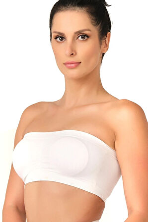 Seamless Straplez Pedli Sporcu Bustiyer 4022 Siyah