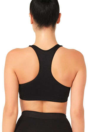 Seamless Toparlayıcı Pedli Sporcu Sütyen 4025 Siyah