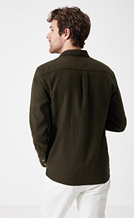 Boris Becker Erkek Cepli Haki Overshirt