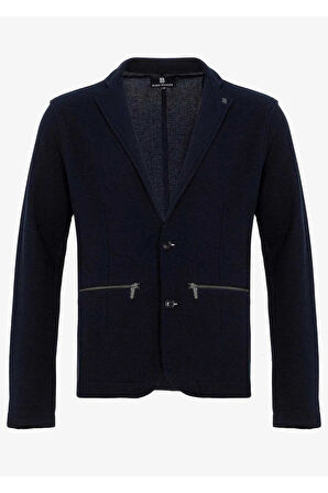 Dominic Lacivert Renk Triko Ceket