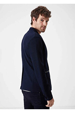 Dominic Lacivert Renk Triko Ceket