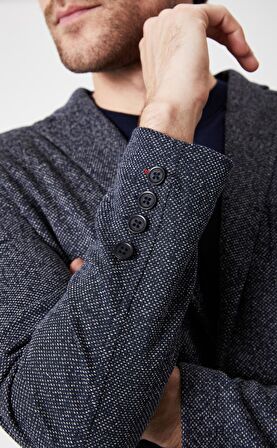 Boris Becker Erkek Örme Blazer Ceket