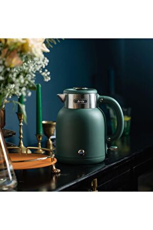 Br1040 Retro Yeşil Su Isıtıcı Çelik Kettle