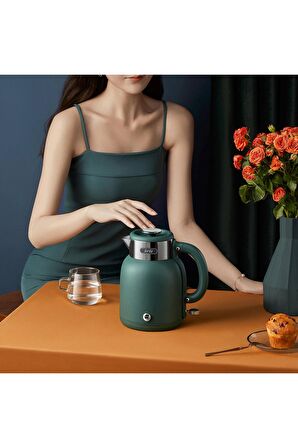 Br1040 Retro Yeşil Su Isıtıcı Çelik Kettle