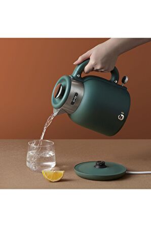 Br1040 Retro Yeşil Su Isıtıcı Çelik Kettle