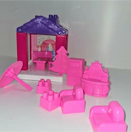 36 Parça Pınarstore Pinkie Girl Tek Katlı Ev LEGO House   2381