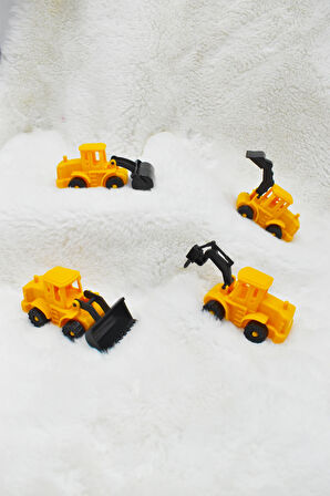 Toys İnşaat Oyuncak Seti İş Makinaları 4lü
