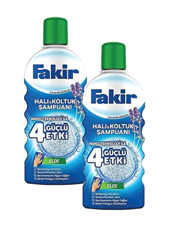 Fakir Halı ve Koltuk Şampuanı Lavanta Kokulu El De 1000 ml x 2