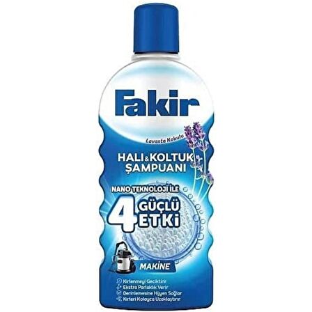 Fakir Halı Şampuanı Matik Makinede Yıkama Lavanta 1000 ml 12'li Set