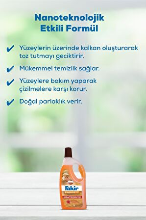 Fakir Parkett Nano Teknolojili Ahşap Temizleyici 1000ml x 4 Adet