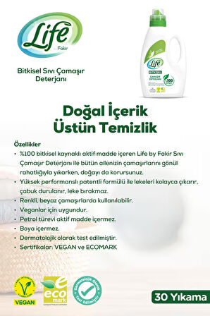 Doğal Içerikli Bitkisel Vegan Çamaşır Ve Bulaşık Deterjanı Seti, %100 Doğal Temizlik