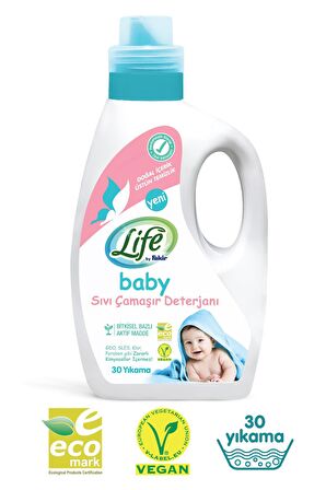 Life By Fakir Bitkisel Bazlı Vegan Sıvı Bebek Deterjanı 1500 ml x 2 Adet