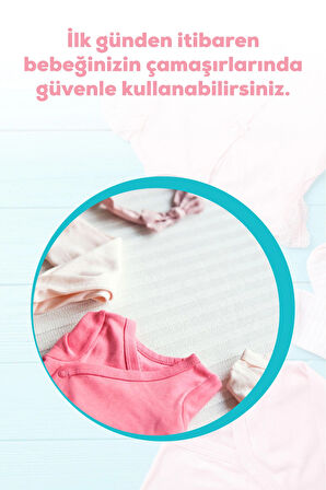 %100 Bitkisel Bazlı Vegan Sıvı Bebek Çamaşır Yumuşatıcısı 1500ml X 2 Adet, %100 Doğal Temizlik