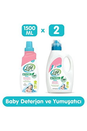 Life By Fakir Baby Sıvı Çamaşır Deterjanı ve Yumuşatıcı Seti