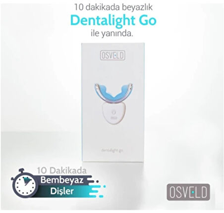 Osveld Dentalight Go Mavi Işık Teknolojisi ile Diş Beyazlatma Cihazı - Beyaz