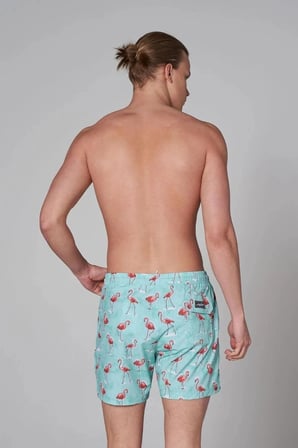 John Frank Gts All Over Prınted Erkek Deniz Şortu JFSSSWL60-FLAMINGO MINT
