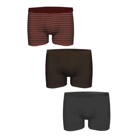 John Frank Natural Modal 3'lü Erkek Boxer JF3BMODNA104