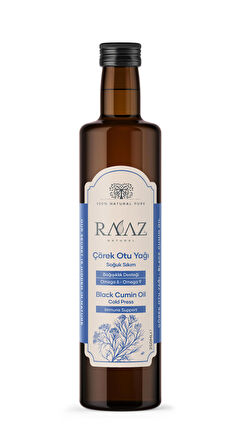 RAAZ Çörek Otu Yağı 250 ml Soğuk Sıkım %100 Saf Black Cumin Oil