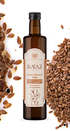 RAAZ Keten Tohumu Yağı 250 ml Soğuk Sıkım Flaxseed Oil