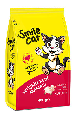Smile Cat Yetişkin Kedi Kuzulu 400 g Kuru Mama
