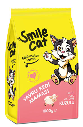 Smile Cat Yavru Kedi Kuzulu 1 Kg Kuru Mama