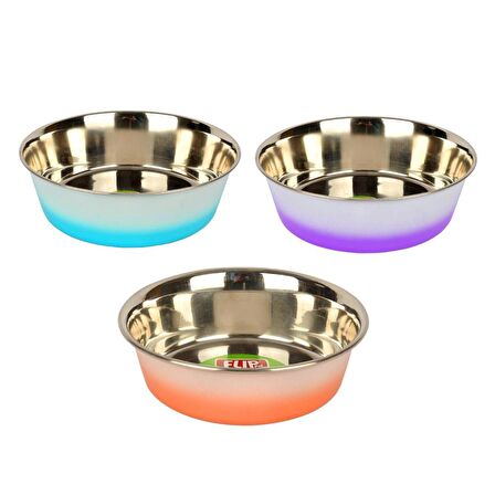 Flip 24 Oz. KE-3204P Mat Pembe Çelik Mama Kabı 0,71 lt