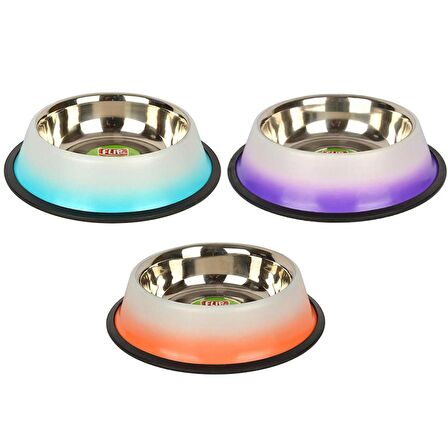 Flip 64 Oz. KE-3206FP Mat Siyah Çelik Mama Kabı 1.89 LT