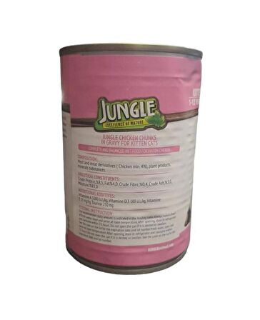 Jungle Konserve Kedi Maması Yavru Tavuklu 400gr