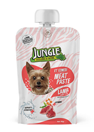 Jungle Köpek Et Ezmesi Taze Kuzulu&Havuçlu 90 g