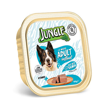 Jungle Püre Yetişkin Köpek Somonlu 100 g