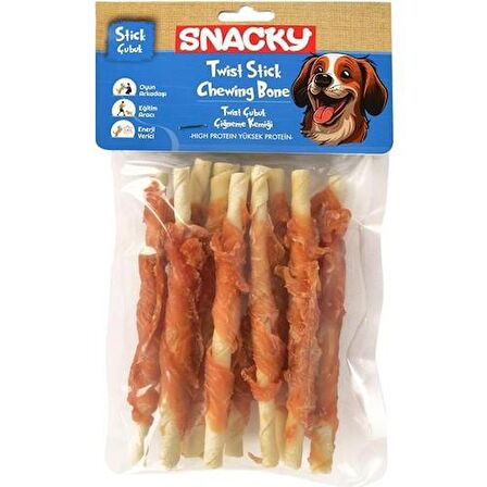 Snacky T. Tavuk Sargılı Çubuk Köpek Ödül 10lu*13cm Skt : 07/2026