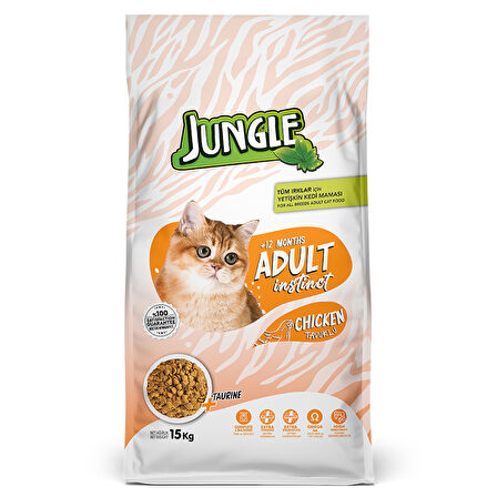 Jungle 15 kg Tavuklu Yetişkin Kedi Maması