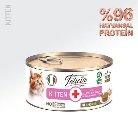 Felicia Tavuklu Püre Yavru Kedi Konservesi 85 GR
