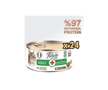 Felicia Tavuklu Ezme Yetişkin Kedi Konservesi 85 Gr x 24 Adet