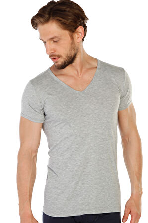 Erkek %100 Pamuklu V Yaka Süprem Fanila 317
