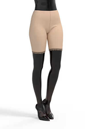 Tolin %100 Pamuk Kadın Dantelli Tayt 421