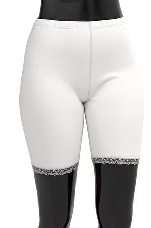 Tolin %100 Pamuk Kadın Dantelli Tayt 421