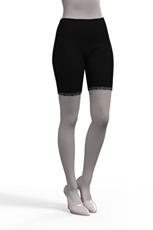 Tolin %100 Pamuk Kadın Dantelli Tayt 421