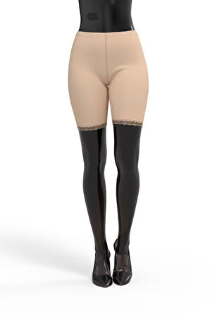 Tolin %100 Pamuk Kadın Dantelli Tayt 421